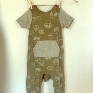 6-9 month acorn romper